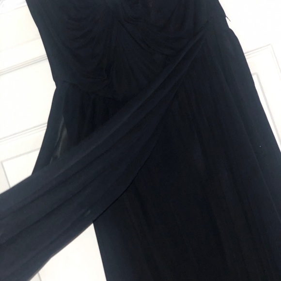 Long Mesh Style-Your-Way 6 Tie Bridesmaid Dress - Picture 5 of 7